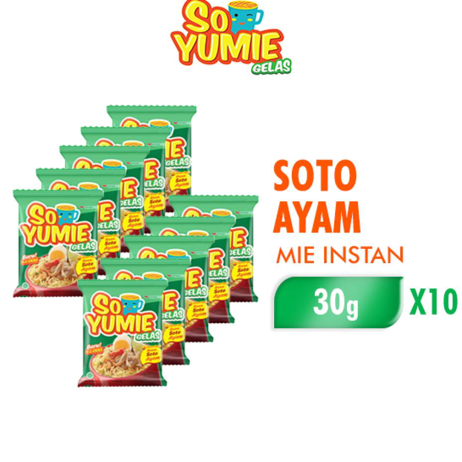 

QBDT7524 TERBARU So Yumie Mie Gelas Soto Ayam 30 gr isi 10 pcs