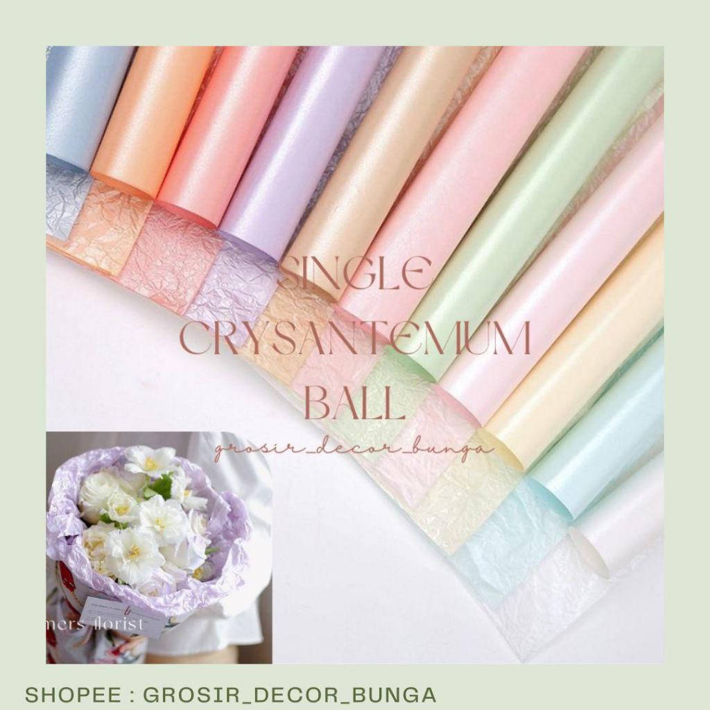 

SW TERLARIS SHELL PEARL PAPER FLOWER WRAPPING WATERPROOF KERTAS KERANG CRINKLE KERTAS MUTIARA BUKET BUNGA WISUDA