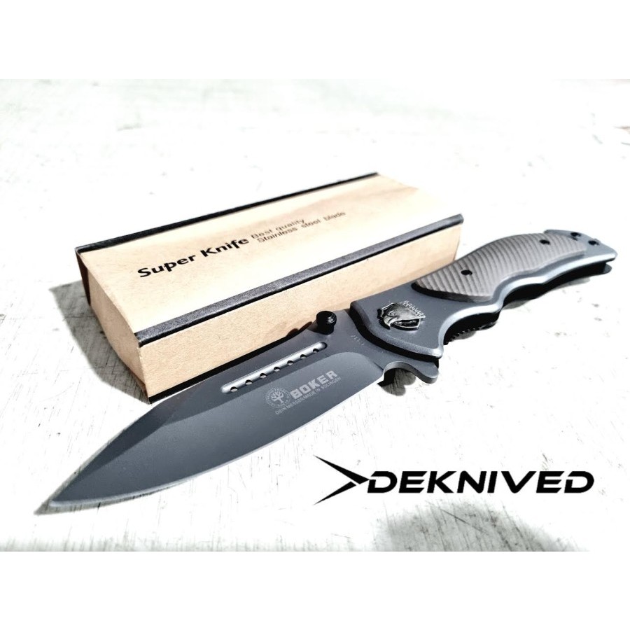 Pisau Saku Lipat Boker Survival Outdoor Made In Solingen German - Deknived -