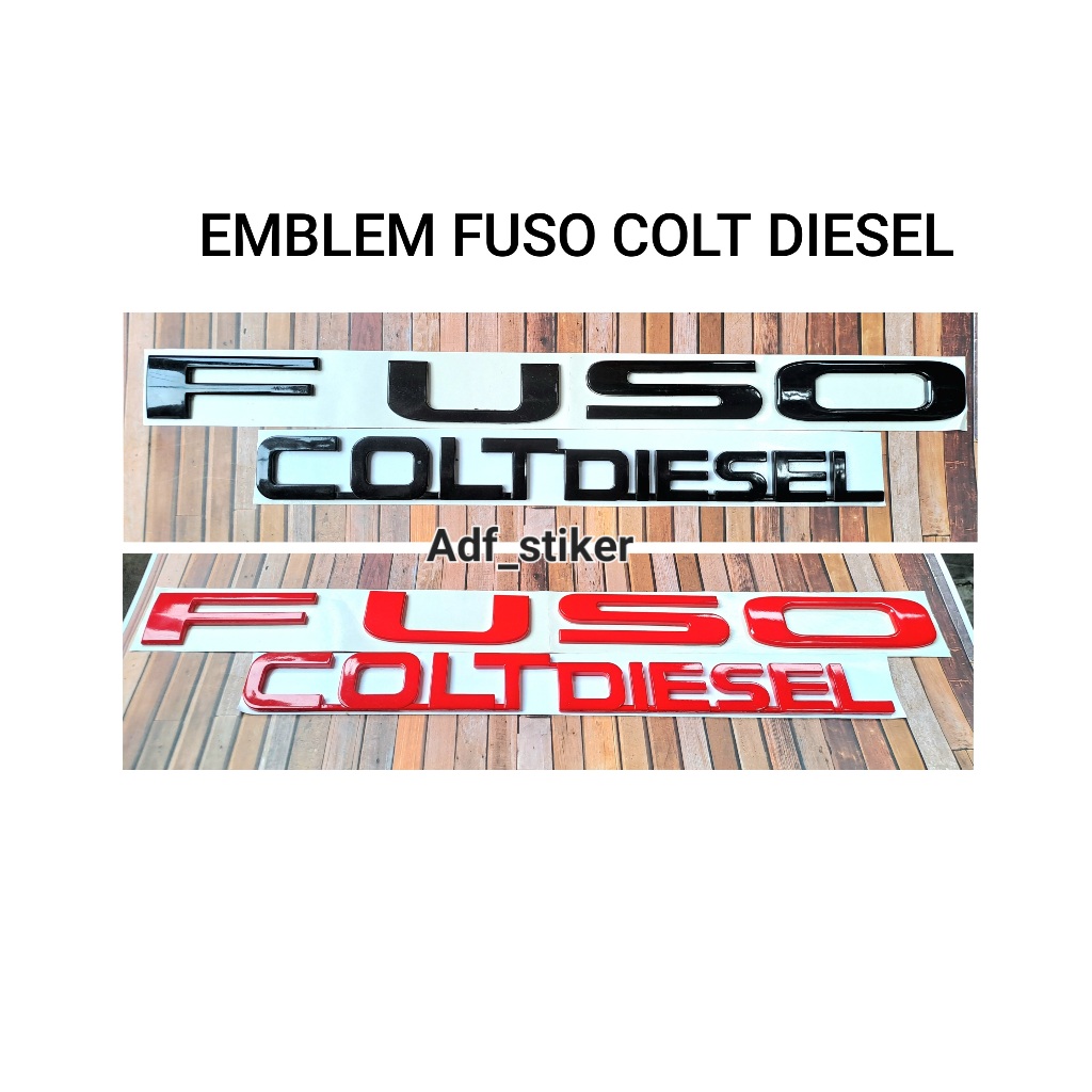 Emblem Logo Fuso colt diesel canter / Logo Fuso L300 / Emblem Logo fuso L300 mitsubishi Fuso merah