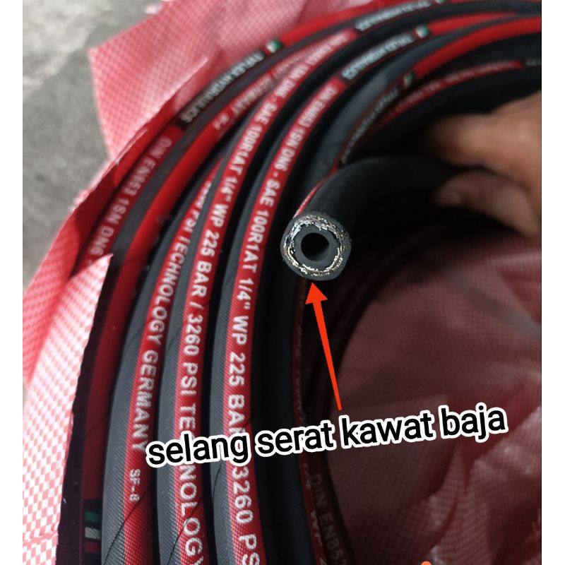SELANG STEAM MESIN CUCI MOTOR MESIN SANCHIN 20/30 SELANG LAPIS KAWAT BAJA
