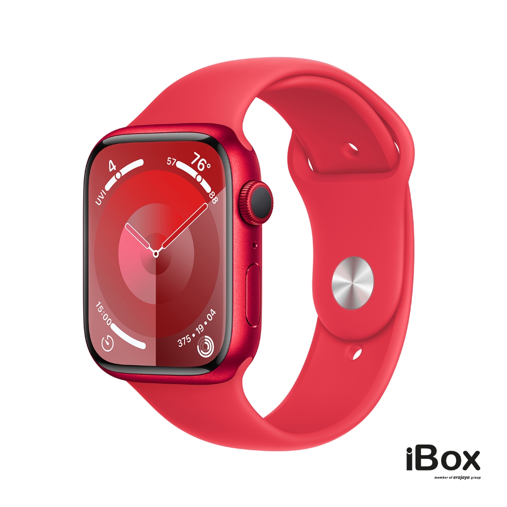 Apple Watch Series 9 45mm GPS, (PRODUCT)RED, Aluminium Case with (PRODUCT)RED Sport Band - S/M