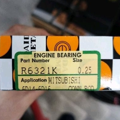 Metal Jalan Mitsubishi 6D14 6D15 6D16 Oversize 0.25 Daido