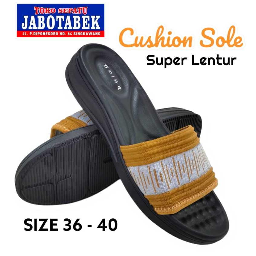[COD] SANDAL CASUAL WANITA SELOP STRAP RAJUT COMFORT SOLE LENTUR EMPUK OUTSOLE FULL KARET ANTI SLIP 