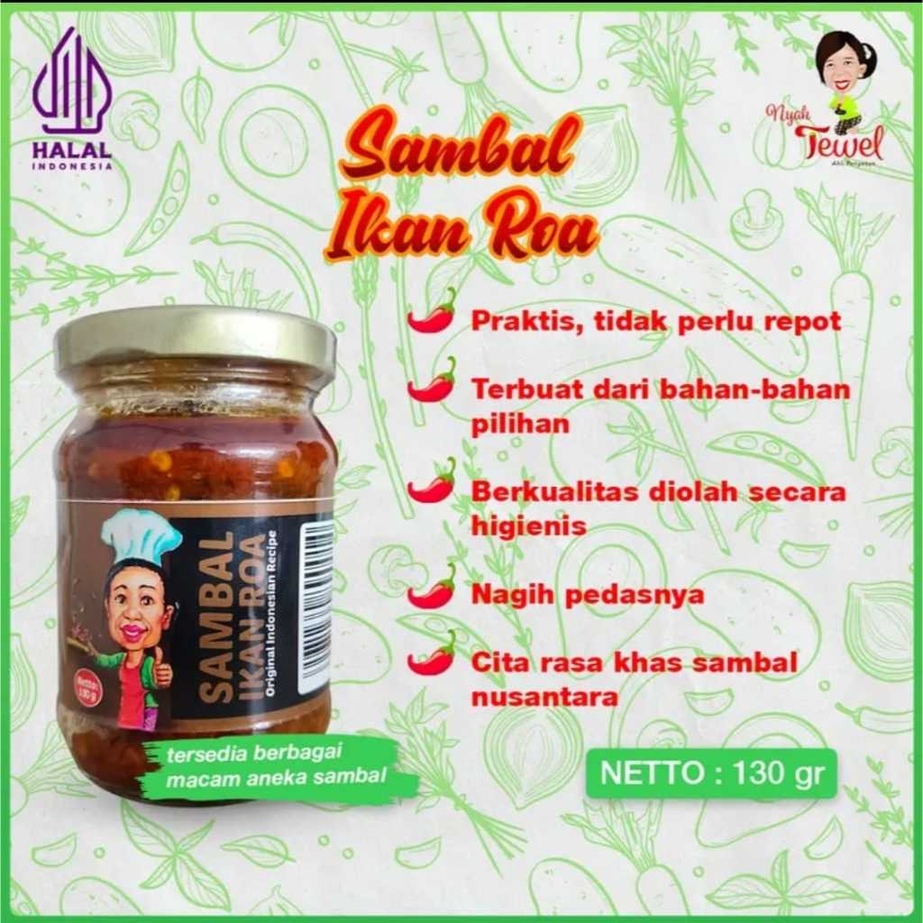 

Sambal IKAN ROA PEDAS Resto Nyah Tewel 130gr - Sambel Praktis