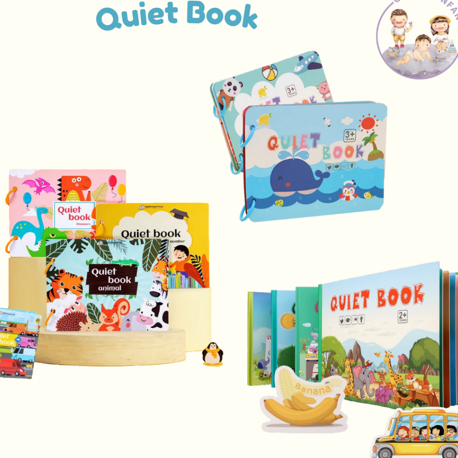 ←✻ QUIET BOOK QUIET BUSY BOOK ACTIVITY REUSED BOOK buku aktivitas anak 2 tahun buku anak 2 tahun