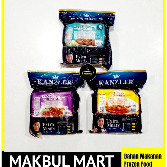 

FMKM3189 TERBARU KANZLER Beef, Cheese, Frankfurter Cocktail 500gr