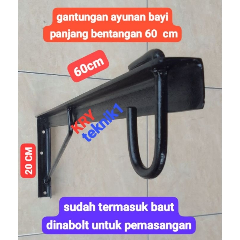 besi gantungan ayunan bayi tempel dinding kuat dan kokoh tiang besi ayunan bayi ayunan bayi besi,