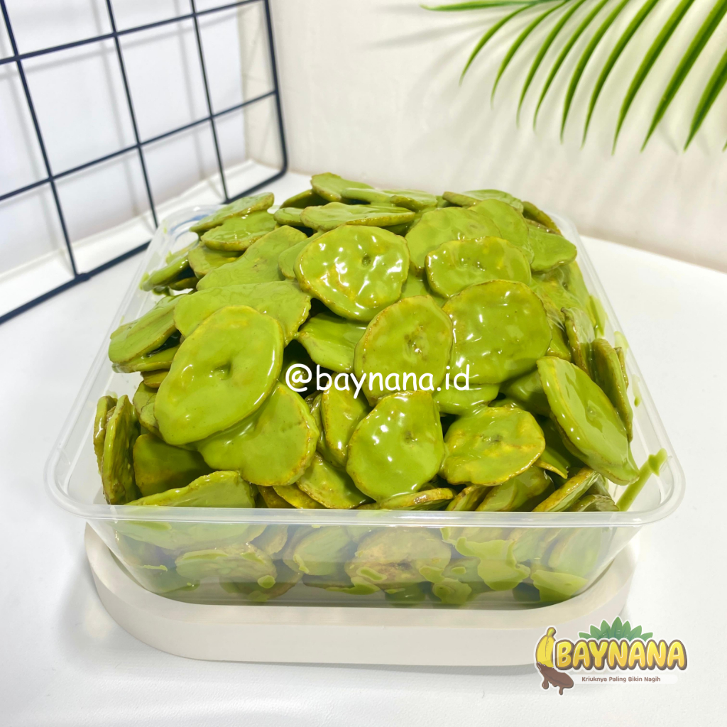 

BAYNANA MATCHA BOX 500ML Keripik Pisang Lumer Crispy matcha