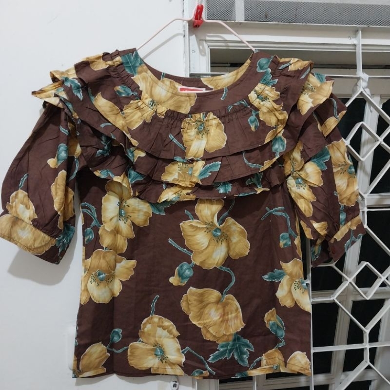 KENZO vintage 1980s ruffle top