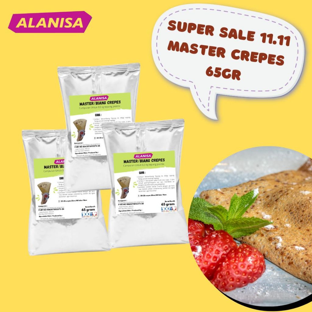

SPESIAL PROMO SUPER SALE MASTER CREPES 65GR