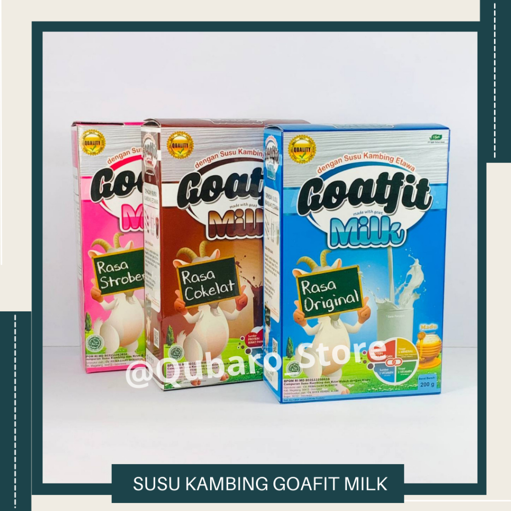 

Susu Kambing GoatFit || GoatFit Milk Susu Kambing + Royal Jelly 200gr || Susu Kambing Etawa