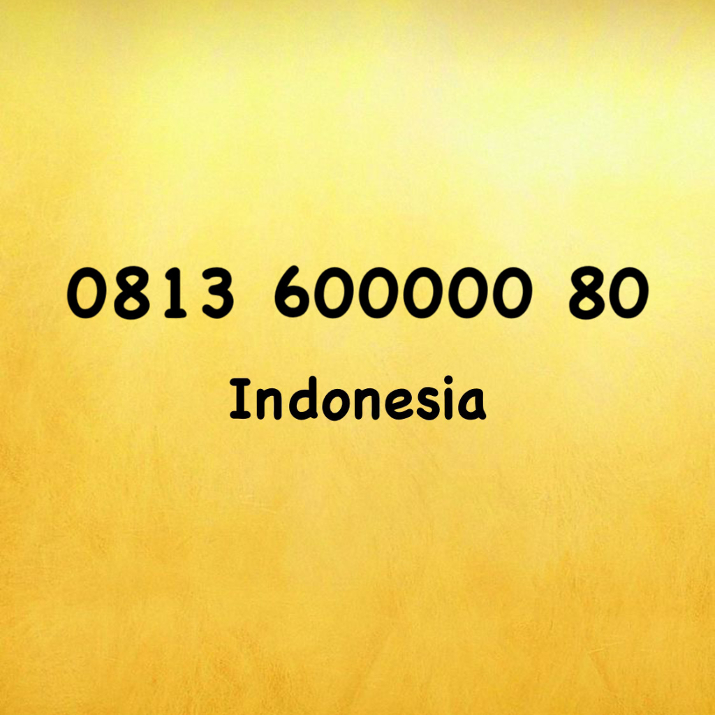 Nomor Cantik Simpati Seri 8080 - 1980 - 0813 600000 80