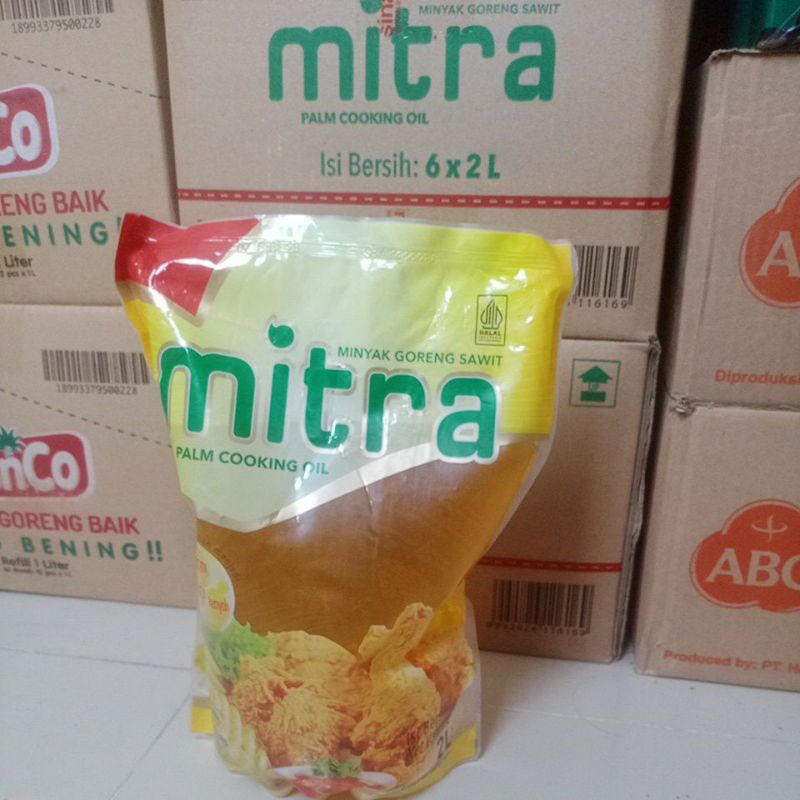 

minyak goreng mitra 2ltr kemasan pouch