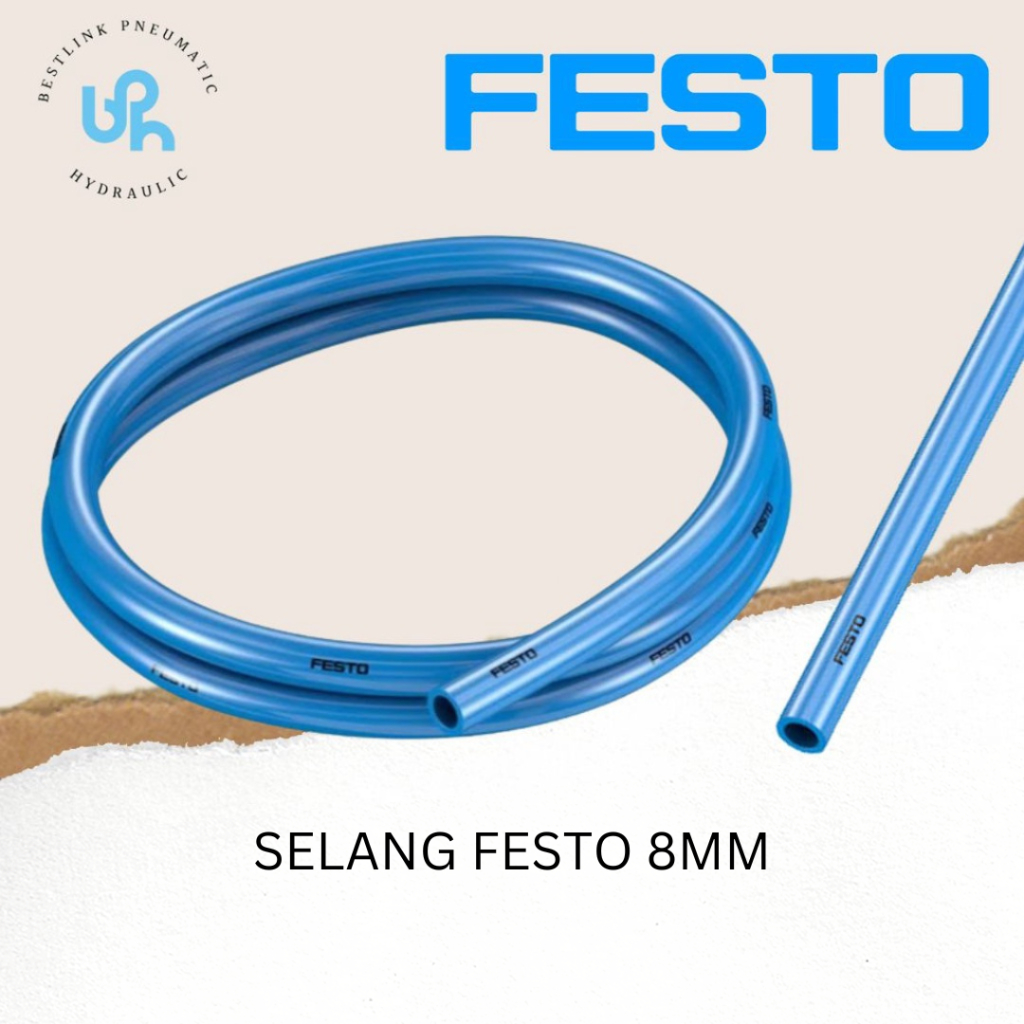 SELANG FESTO PU 8mm / HOSE POLYURETHANE FESTO PUN-H-8x1.25 BLUE / METERAN