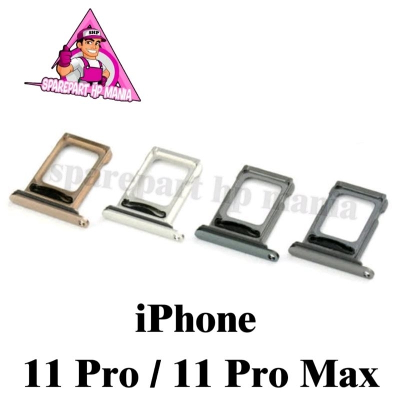 SLOT SIM TRAY IPHONE 11 PRO MAX DUAL SIM CARD SIMLOCK TEMPAT SIMCARD SIMTRAY