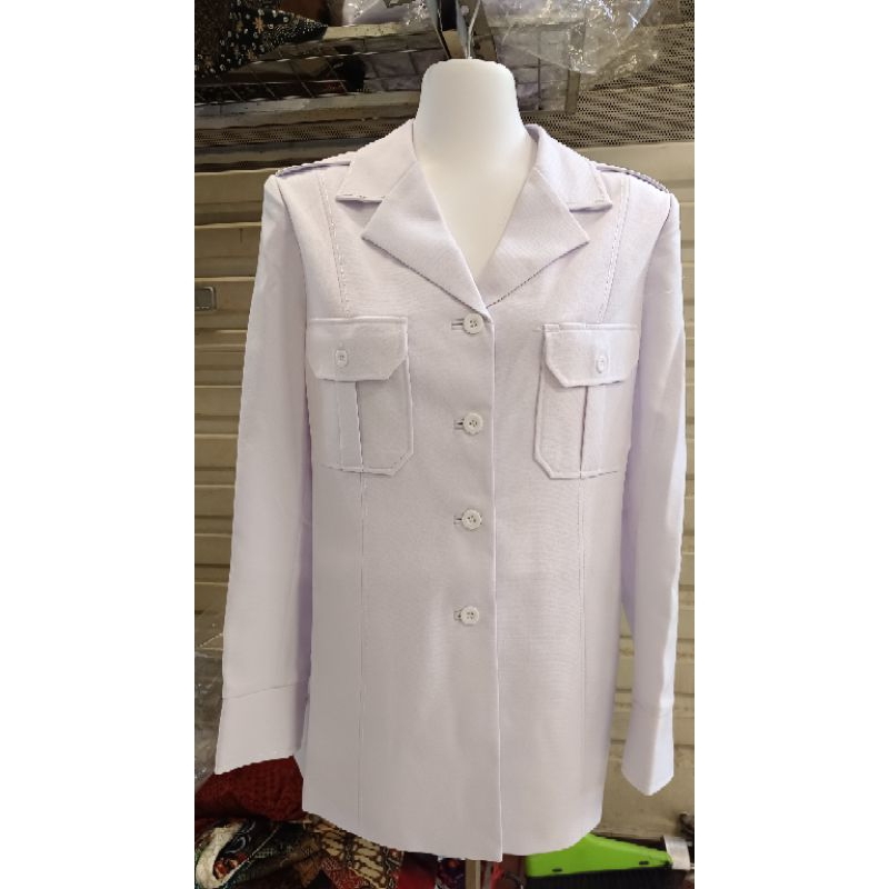 Baju PDH PUTIH WANITA Lapis Furing