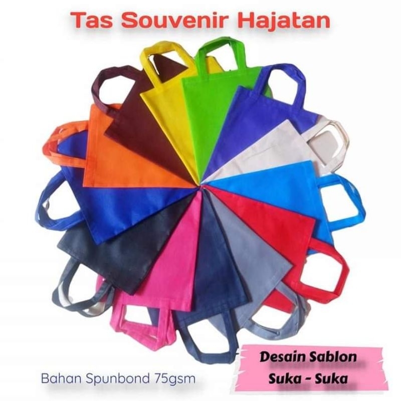 

tas souvenir hajatan/tas spunbond/goodie bag/tas hajatan/tas kado simple ringan dan nyaman