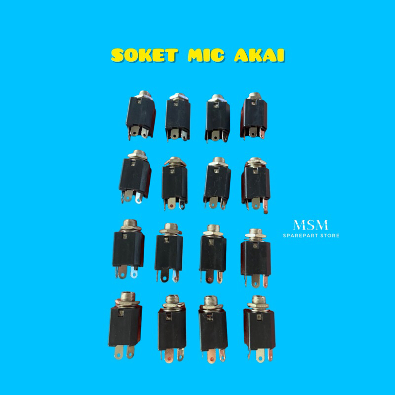 SOKET MIC AKAI MONO