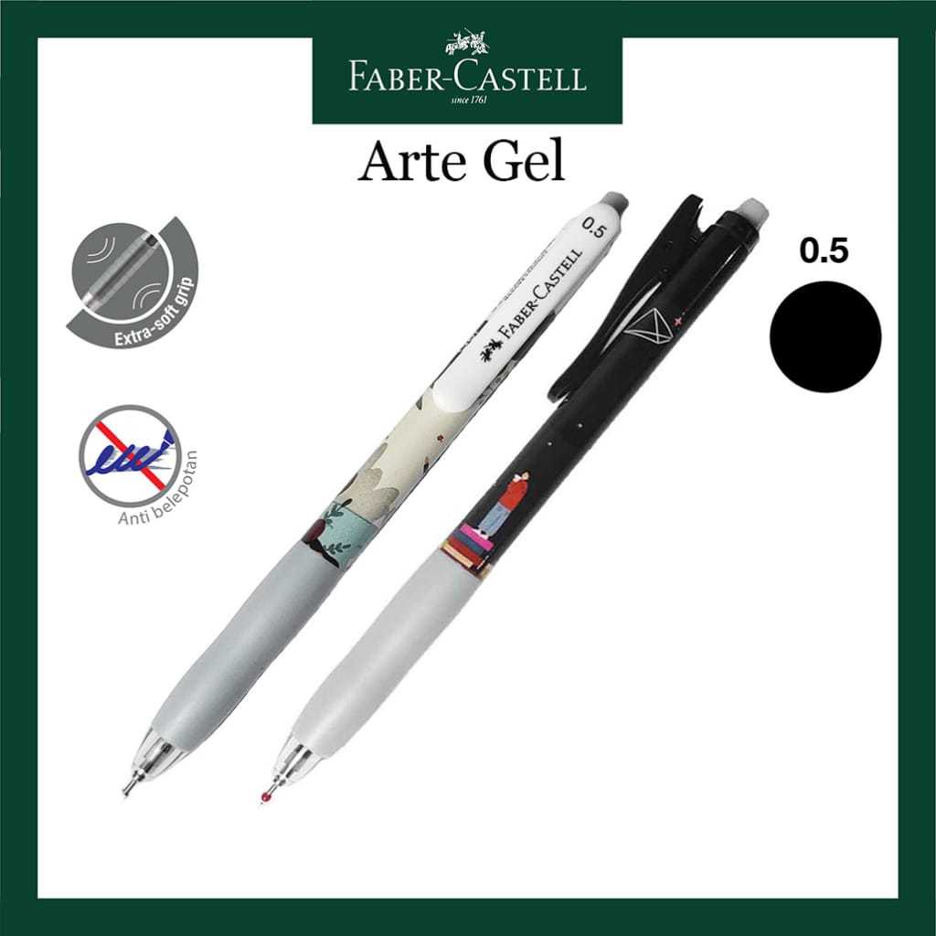 

Pulpen Arte Gel Pen Faber Castell 0.5 MM Black Ink