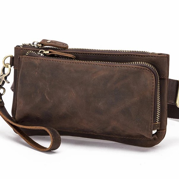 Waistbag Pria Kulit Asli Premium - Tas Pria Asli Kulit - Waistbag Kulit Asli