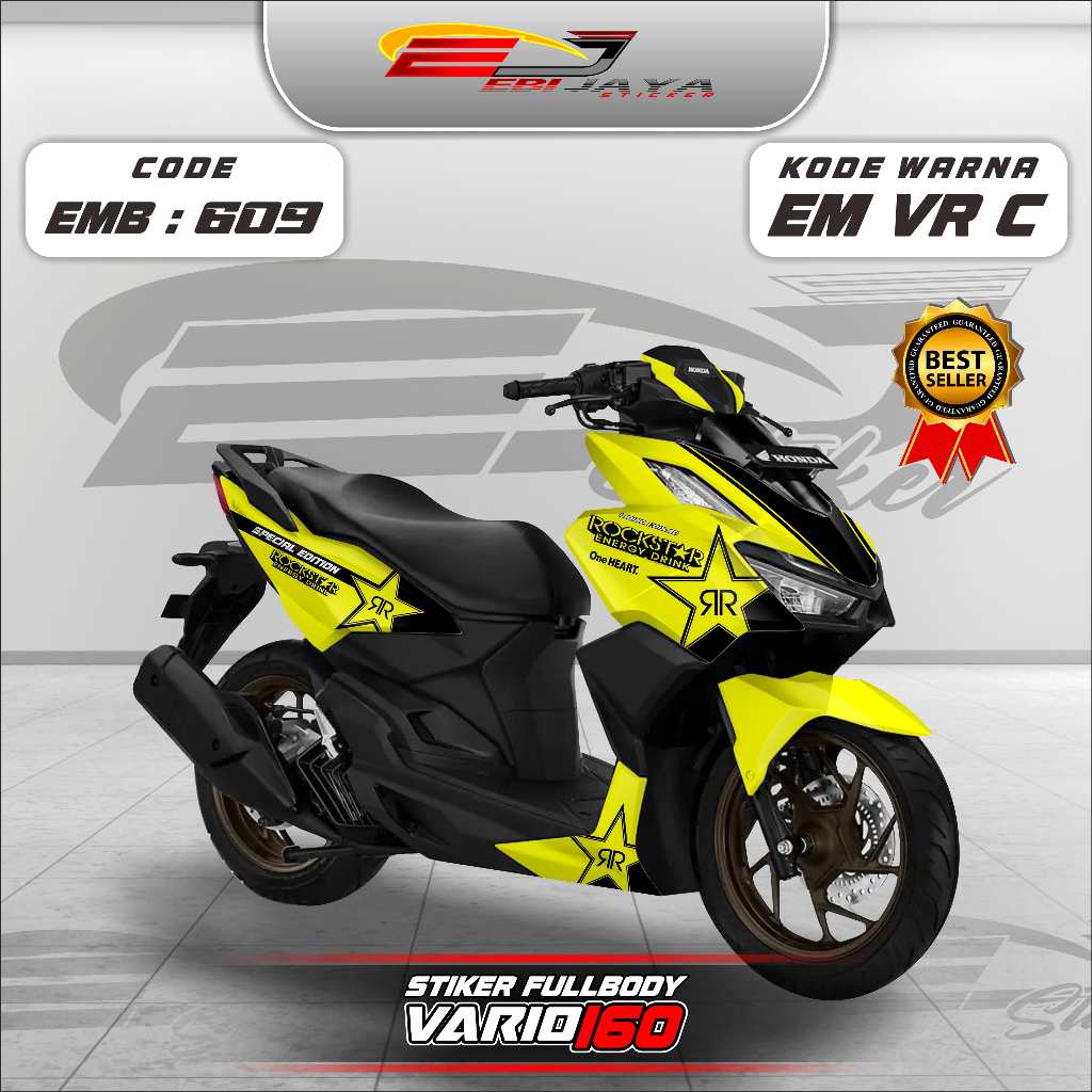 STIKER DECAL VARIO 160 FULL BODY NEW CUSTOM-STIKER DECAL MOTOR VARIO 160 FULL BODY-EMB609