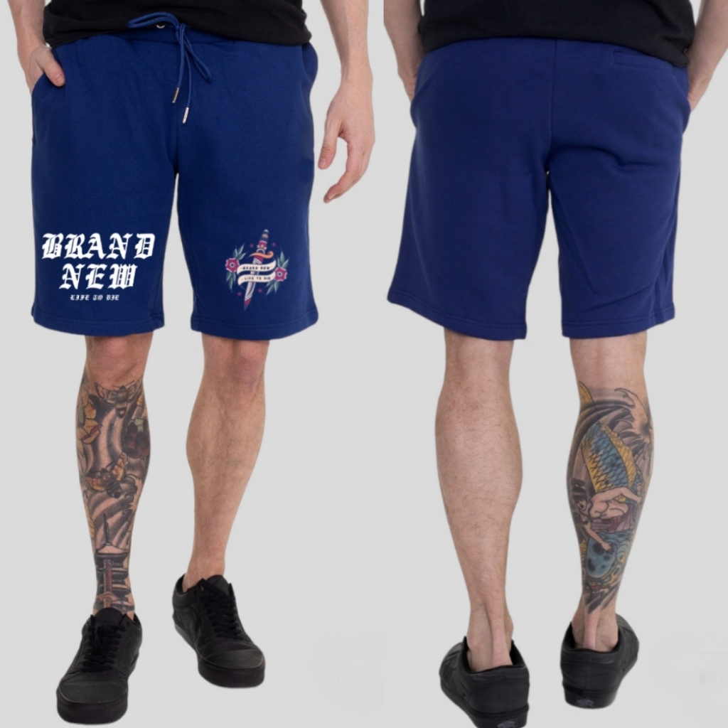 Celana Pendek Boardshort Boxer Pria Distro Premium Terbaru Bahan Katun Fleece Tebal Sablon