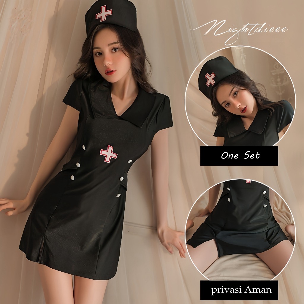 Baju Cosplay Lingerie Perawat Sexy Lingerie Godaan kantor A5820