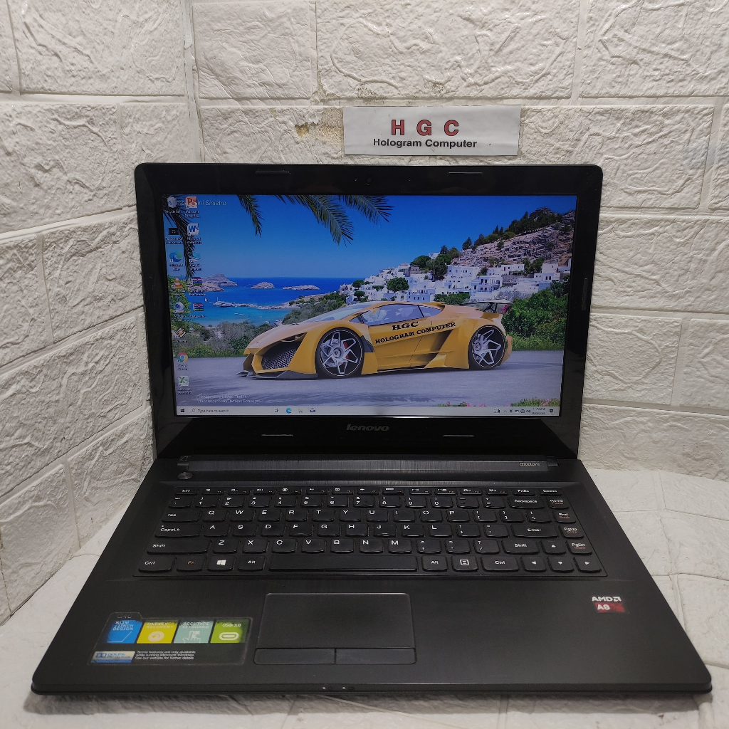 Laptop Sekolah Murah Lenovo Ideapad G40 AMD A6 Gen 6 Ram 8 GB SSD 128GB Slim Ringan