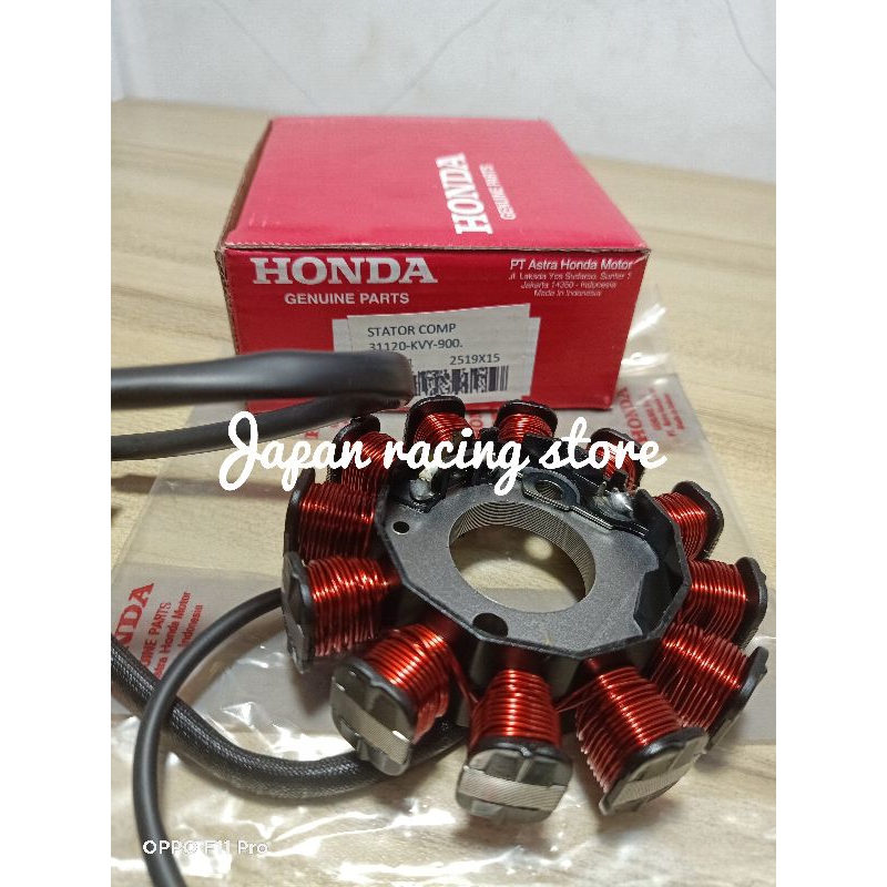 spul stator assy motor Honda metic beat karburator kvy