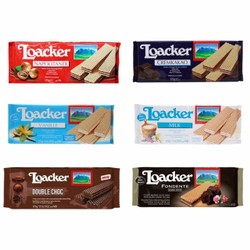 

[READY BPOM 45gr] LOACKER KRIM WAFER NAPOLITANER / CREMKAKAO / VANILLA / ALPINEMILK / COCOA MILK / CHEESE / THINS DARK CHOCOLATE