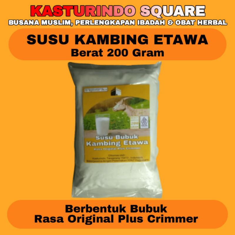 

Susu Bubuk Kambing Etawa isi 200 Gram