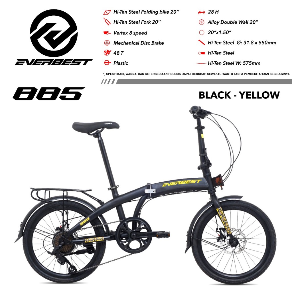 Sepeda Lipat 20" Everbest 885
