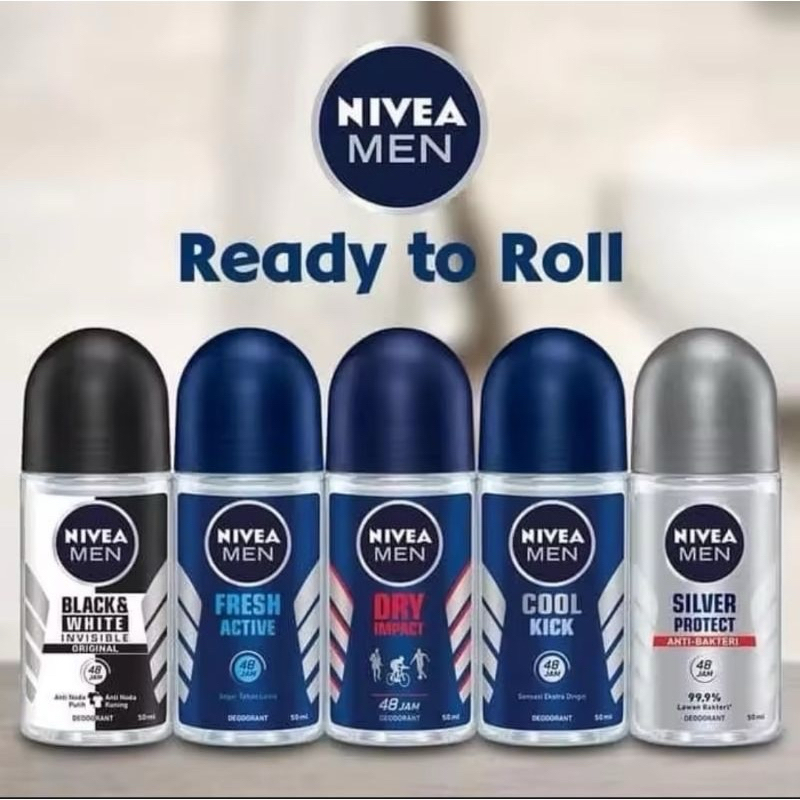 Nivea Men Deodorant Roll On 50ml - Nivea Men Deo 50ml