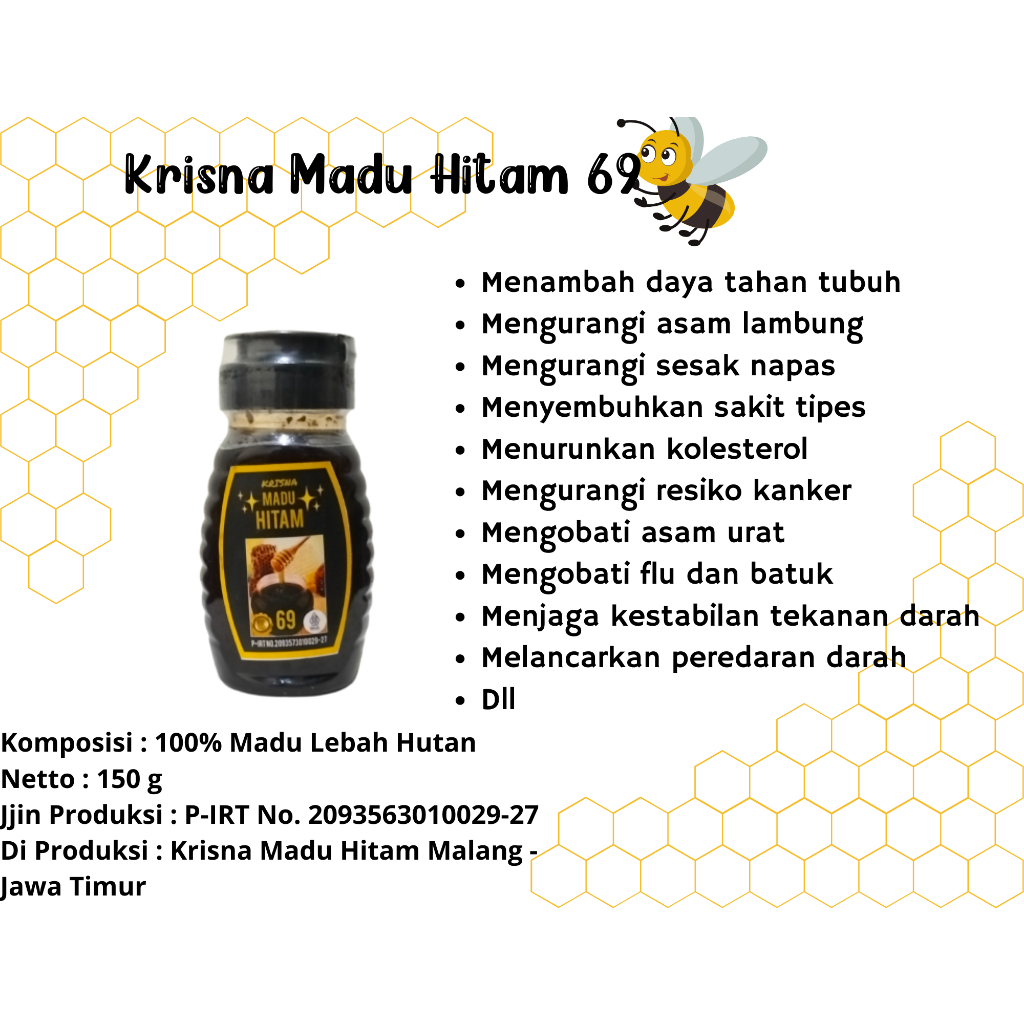 

MADU KRISNA SUPER HERBAL HITAM PAHIT 150 GRAM