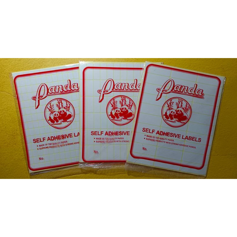 

KERTAS/STIKER LABEL HARGA PANDA POLOS NO.107-113-123 (1 PACK)