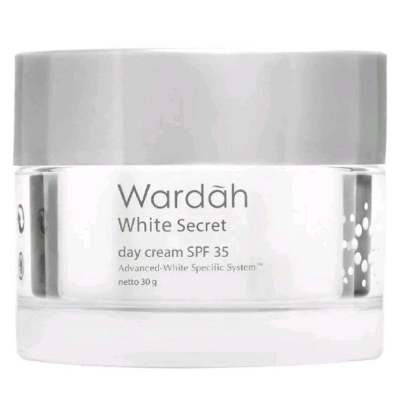 WHITE SECRET DAY CREAM SPF 35 PA++ DAM FACIAL WASH 100ML WARDAH OLD PACKAGE (reject kemasan)