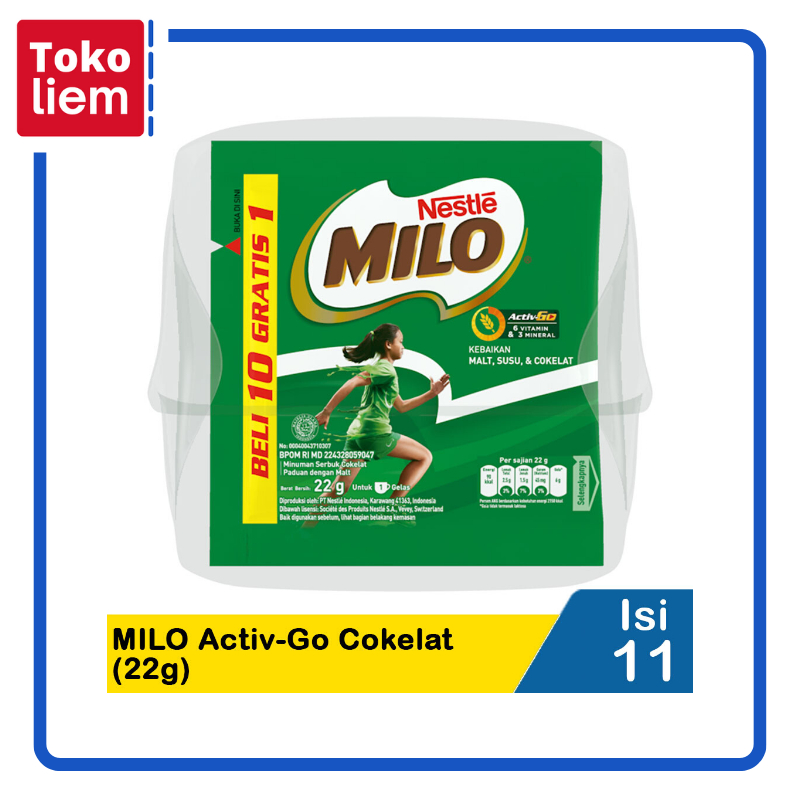 

MILO Activ-Go Susu Cokelat 11x22g