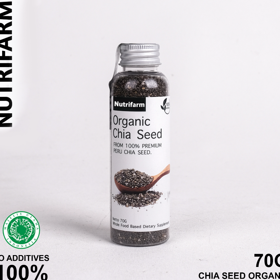 

Terlaris CHIA SEEDS 70G / CHIA SEEDS ORGANIC / CHIA SEEDS UNTUK DIET / CHIASEEDS BOTOL / CHIA SEED FRESHLY / CHIA SEED PREMIUM / CHIASED ORGANIK NUTRILOGY OFFICIAL BEORGANIK Best Product