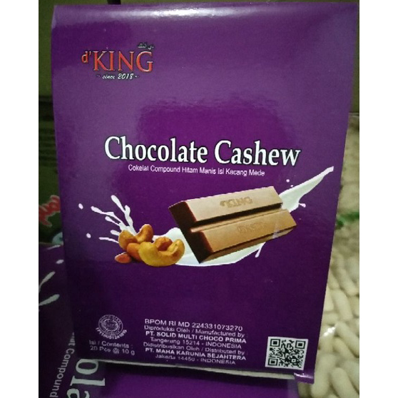 

Laris dking coklat cashew /coklat compound isi kacang mede 1 pak isi 20pcs Murah