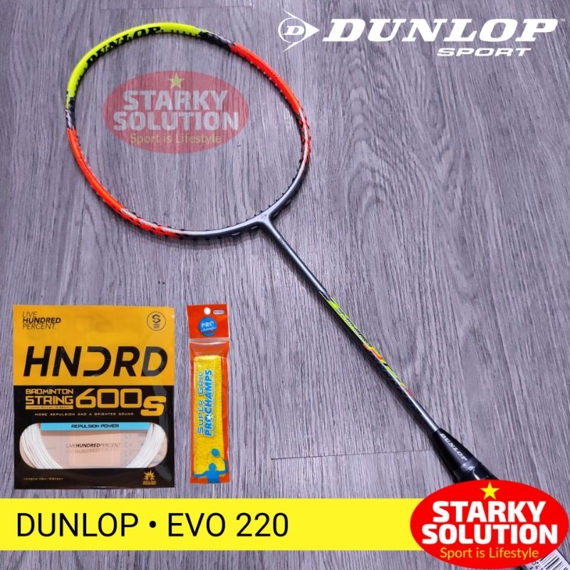 Raket Badminton Pemula DUNLOP EVO 220 Bulutangkis Original