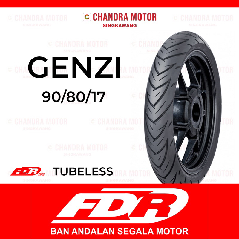 BAN LUAR MOTOR FDR GENZI 90/80-17