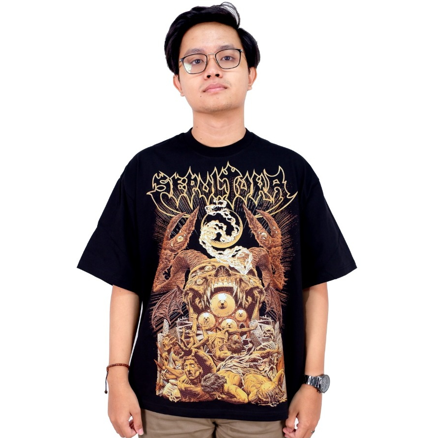 T-SHIRT SEPULTURA HEAVY METAL BAND MUSIK OVERSIZE VINTAGE BOOTLEG