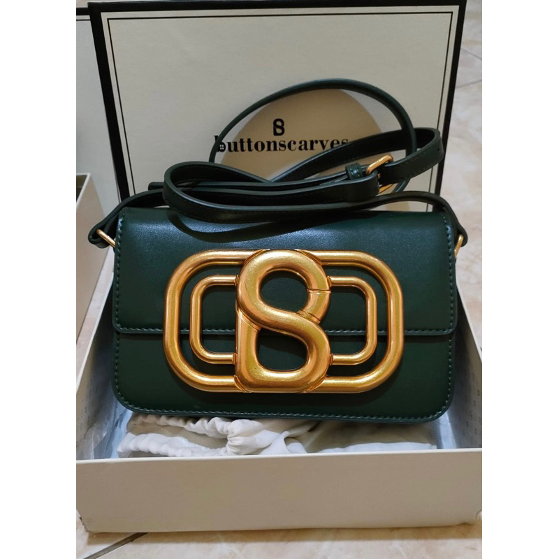 Briana Bag Buttonscarves Dark Green