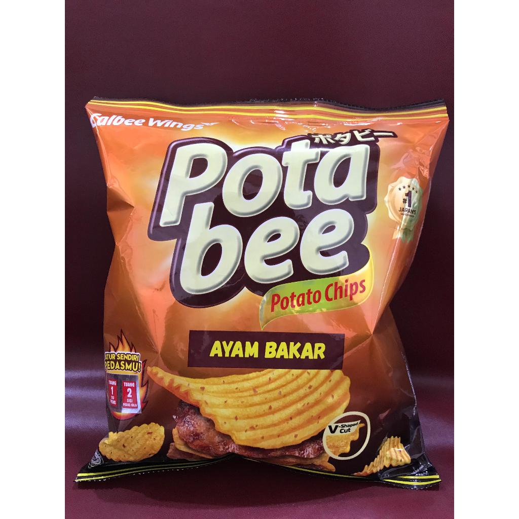 

Potabee Keripik Kentang Rasa Ayam Bakar 68g - Potato Chips V Cut Ayam Bakar