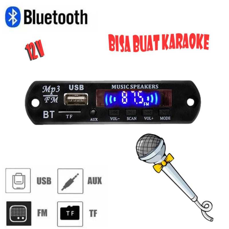 AEBRAND Kit Modul Mp3 Bluetooth Plus Karaoke Dan Echo System - MODUL KIT MP3 BLUETOOTH PLUS FM RADIO