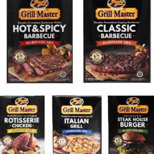 

➡✷ Jay's / Jays Grill Master Marinade Mix / Classic Barbecue / Hot Spicy / Chicken / Italian / Steak burger Murah Banget