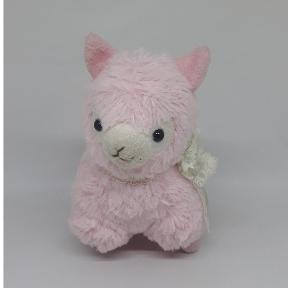 boneka alpacasso pink ribbon amuse original