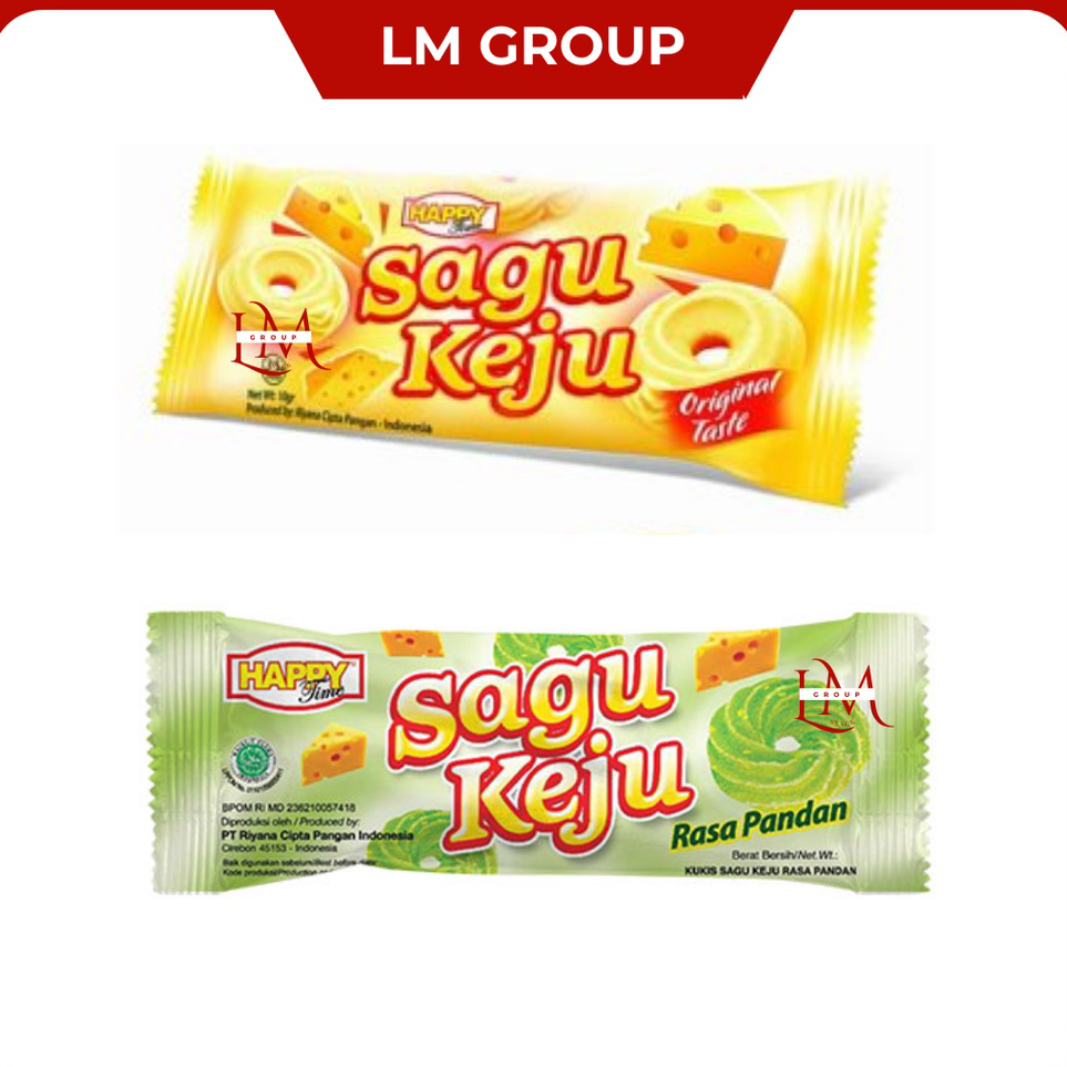 

➹→❆❂ Sagu Keju Kue Kering Happy Time 1 Pack Isi 20 pcs @10gr