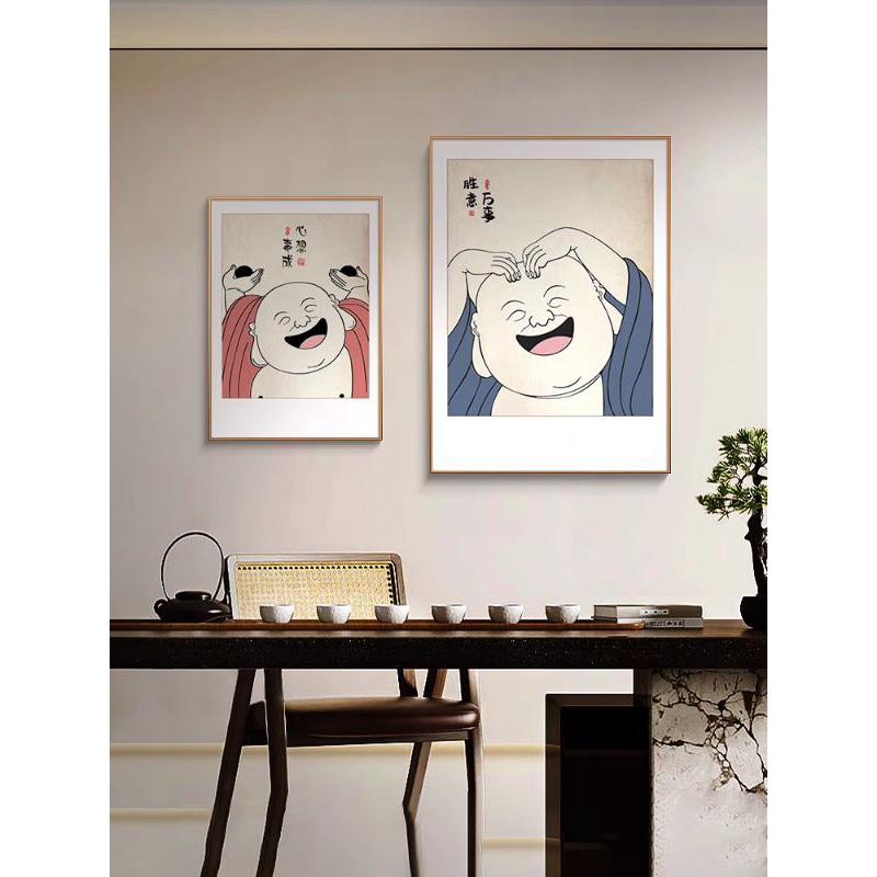 Lukisan dinding Buddha maitreya